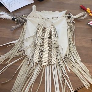 Spell & The Gypsy Dreamweaver bag in cream.